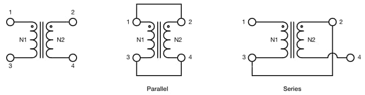 Schematic - Vishay / Dale IFCL Coupled Ferrite Power Inductors